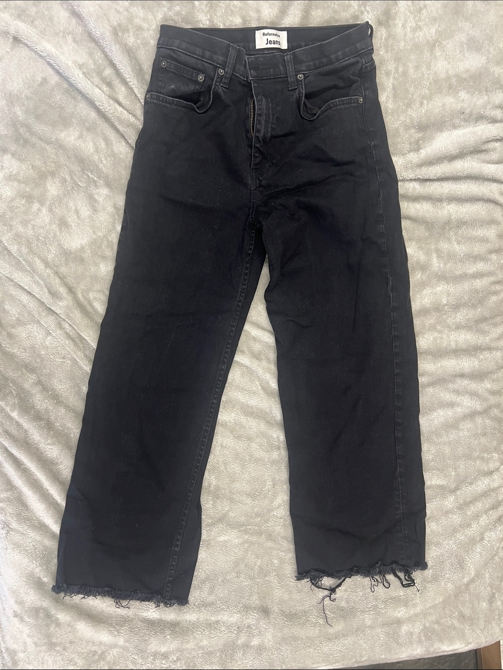 Women’s Black Wide-Leg Jeans
